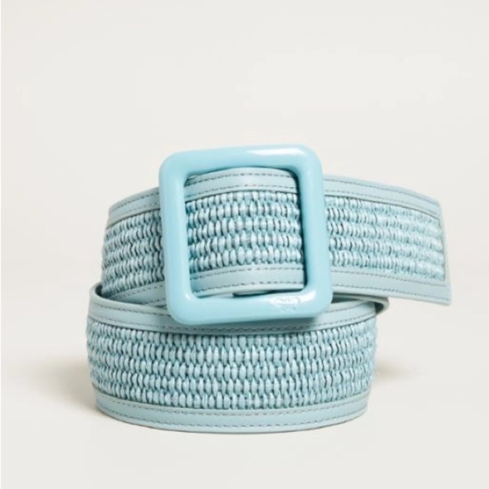 NWOT Weekend Max Mara Label-cut Raffia Effect Belt Size: S, M Spring/Summer